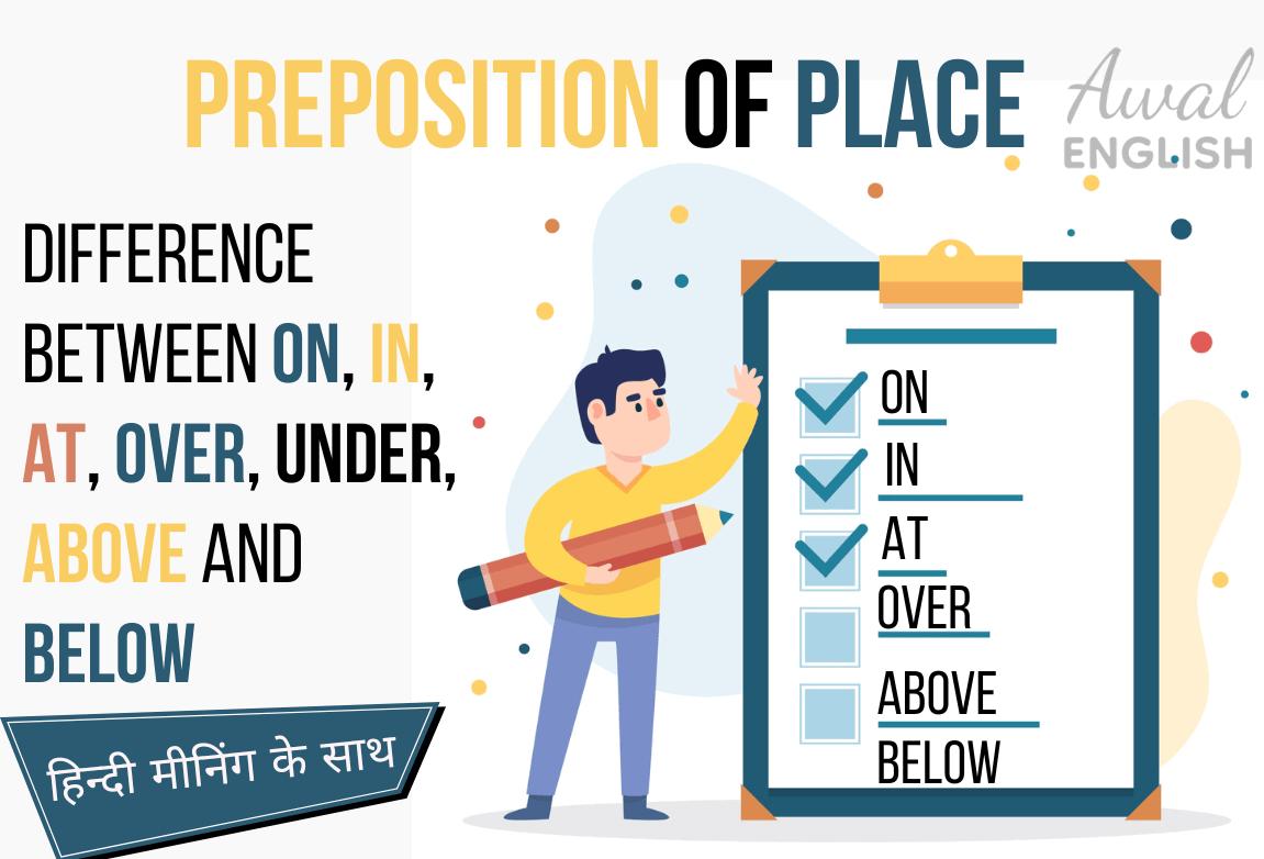 English Unite - Spot the Difference - Under 1 (Preposition)